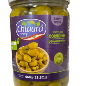 Green Olives stuffed with Cornichon 660g
